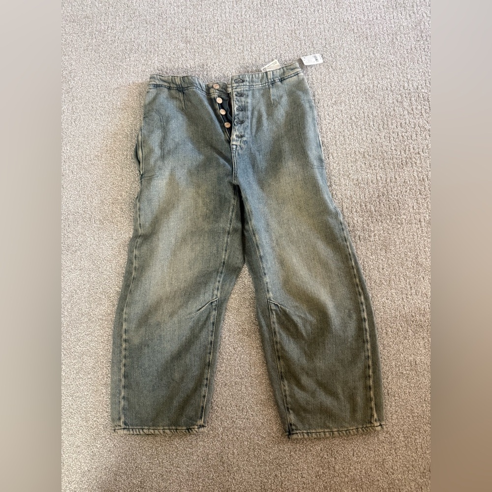 Free People Osaka Mid-Rise Barrel Jeans